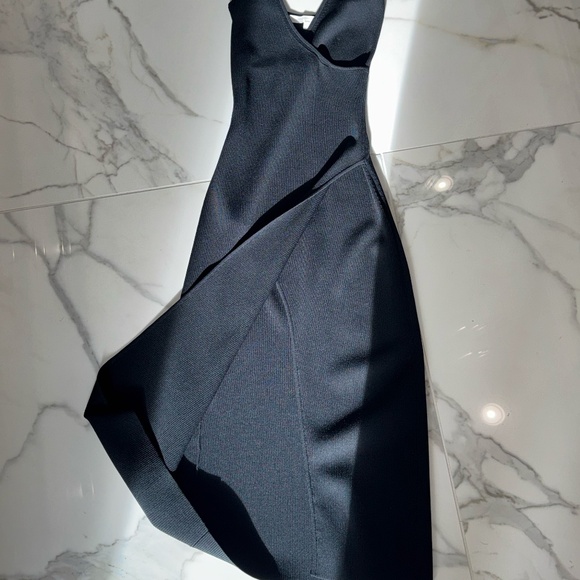 Jonathan Simkhai Milani Black Wrap Midi Dress - Picture 5 of 7